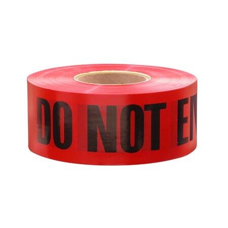 Milwaukee Tool 1000' PREMIUM RED BARRICADE, TAPE-DANGER DO NOT ENTER,  11-081